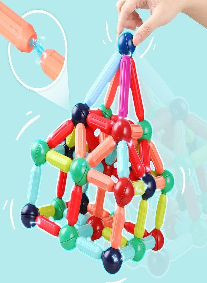YUIOP - Magnetic Building Sticks for Kids - Learning Sticks & Balls - Educational Magnetic Building Blocks (42 Pcs) - Image 3
